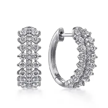 Huitan, сверкающие серьги-кольца с кубическим цирконием, женская мода, Серебряное кольцо-круг, Повседневная одежда, Изысканные серьги для девочек, ювелирные изделия