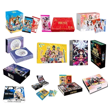 Оптовые продажи One Piece Collection Cards Box Red Wedding Luffy Monkey Case Booster Редкие Аниме-Игровые Карты