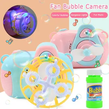Летний Светящийся меломан, камера для выдувания пузырей родителями и детьми на открытом воздухе, Незаряженная Игрушка для мальчиков и девочек в подарок