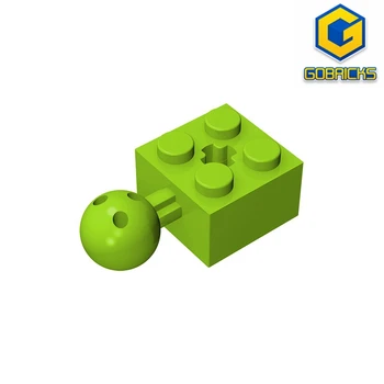 MOC PARTS GDS-976 Technical, Модифицированный кирпич 2 x 2 с Шаровым шарниром и отверстием для оси, совместимый с игрушками lego 57909 для сборки блоков