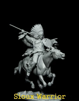 Фигурка из смолы 1/32 древний фэнтезийный воин с лошадью Модель в разобранном виде Неокрашенный Набор для сборки фигурок