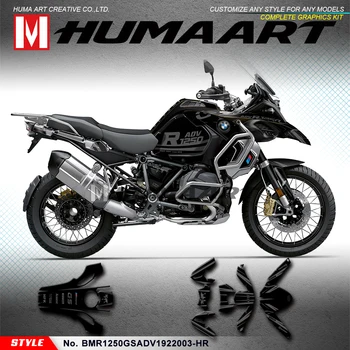HUMAART Motorrad Graphics Виниловая Наклейка Decal Kit для R1250GS Adventure 2019 2020 2021 2022 Полная Комплектация Автомобиля